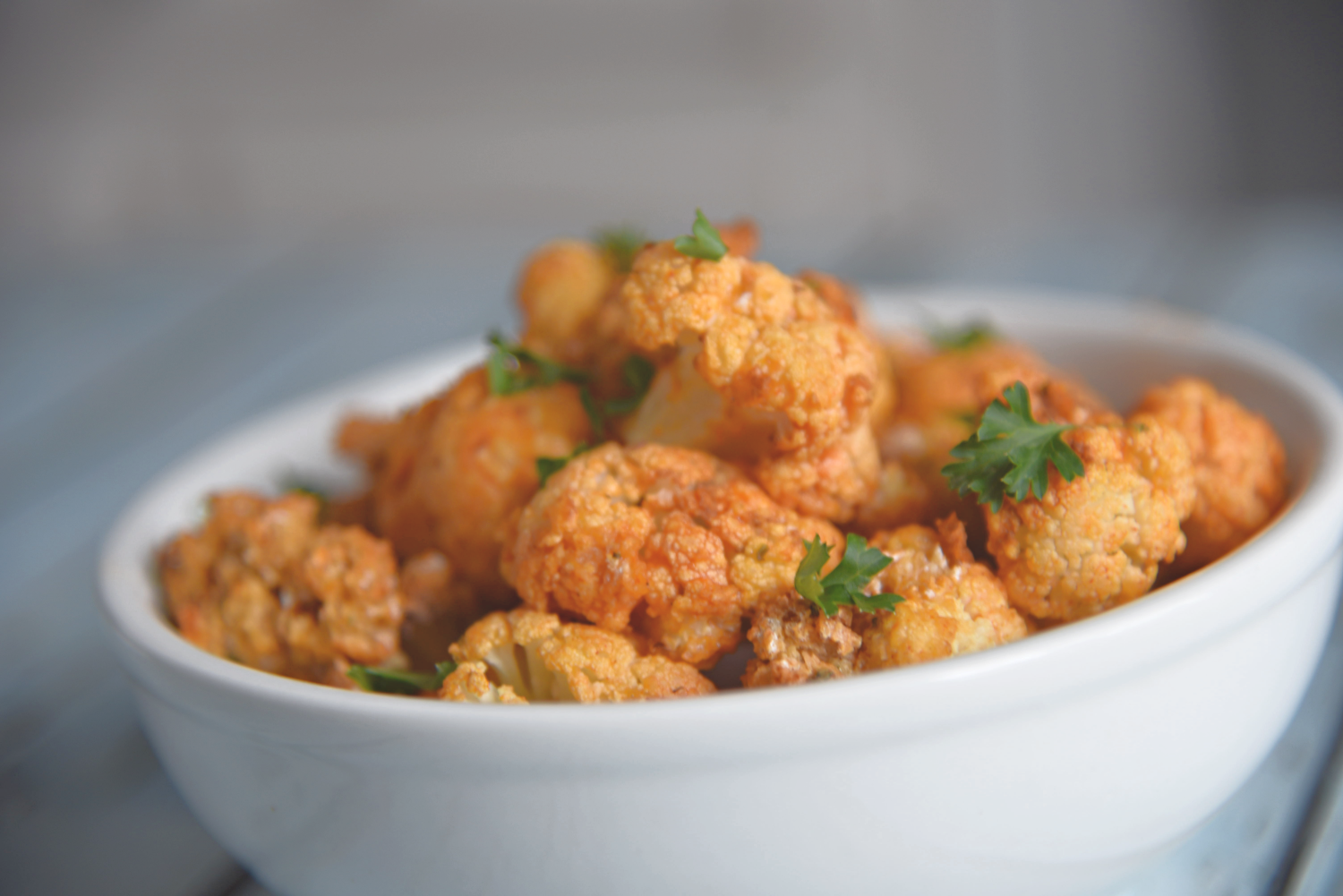 Air Fryer Buffalo Cauliflower - Father and Us