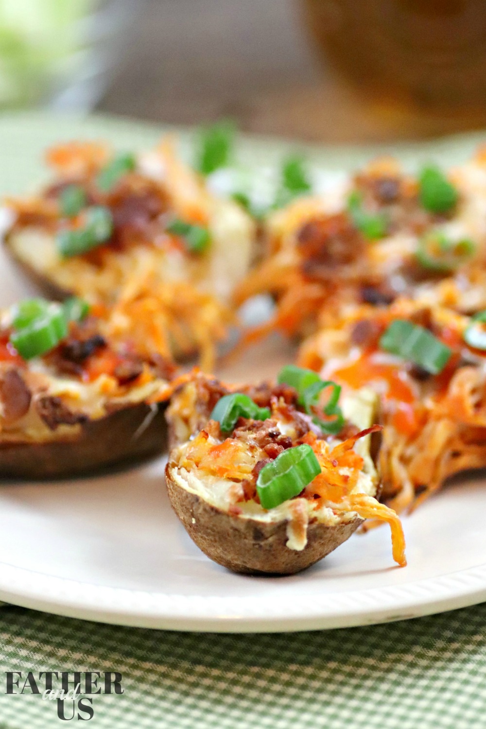 Potato Skins In An Air Fryer are extra crispy on the outside 