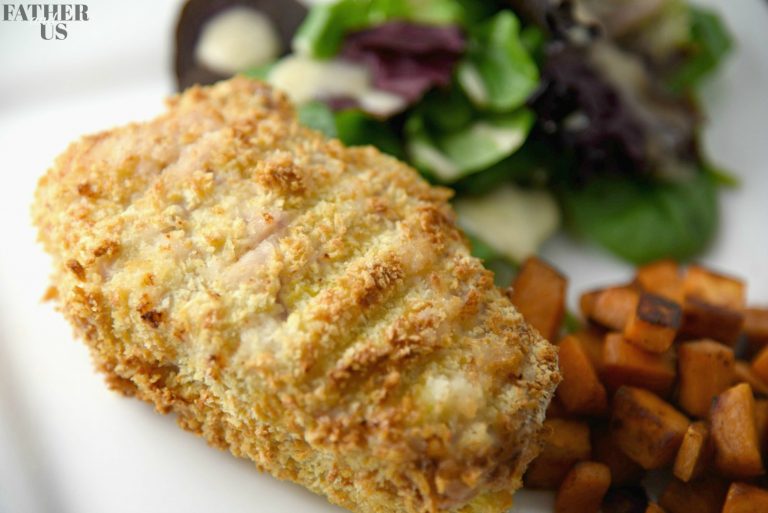 Air Fryer Panko Crusted Pork Chops Father and Us