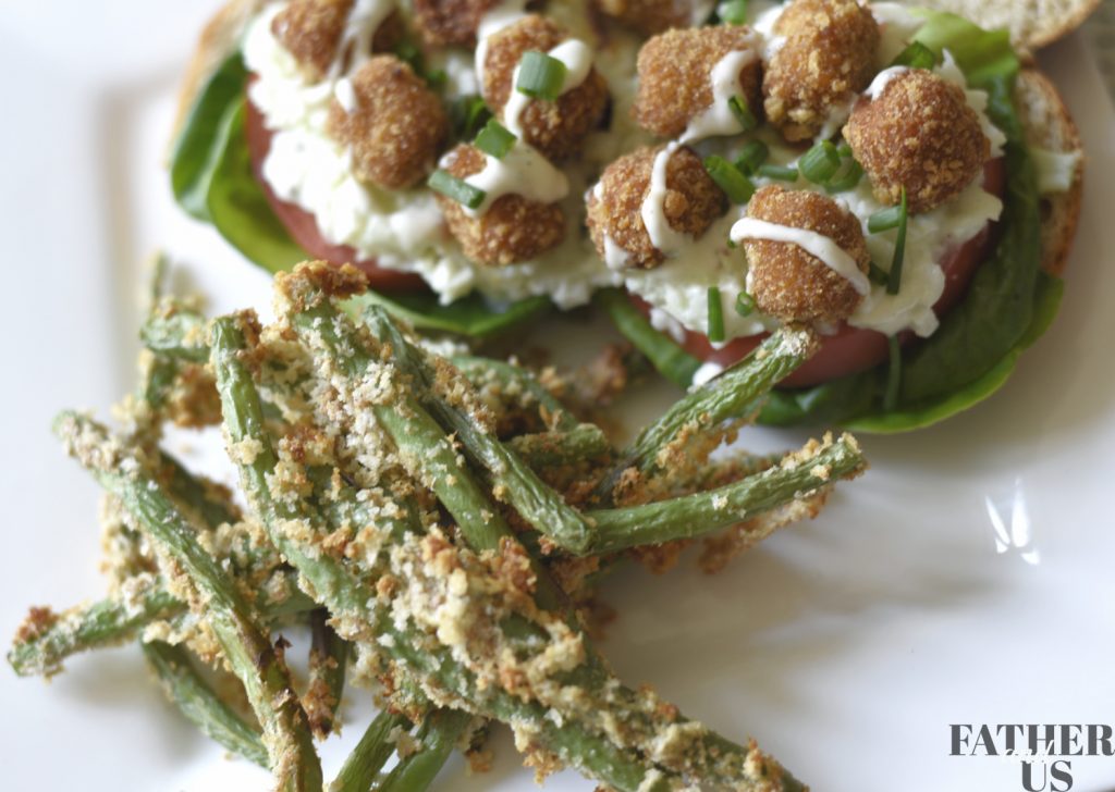 Panko Crusted Air Fryer Green Beans Recipe Father and Us