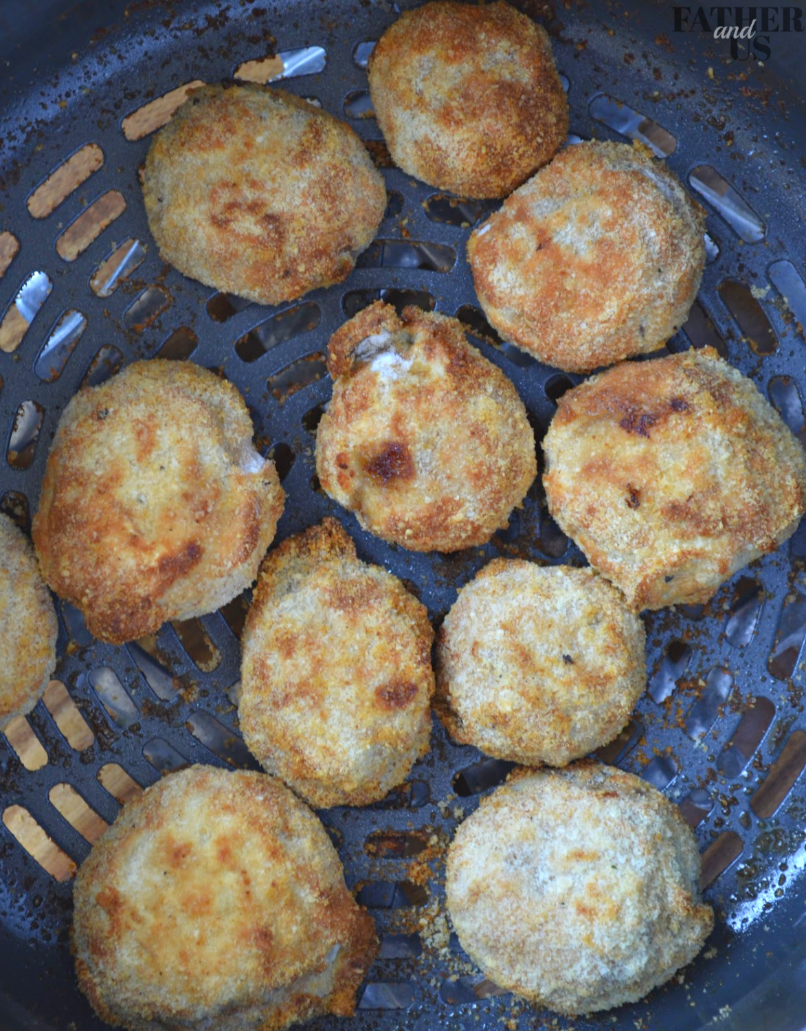 Crispy Air Fried Mushrooms Instructions 5 - Father and Us