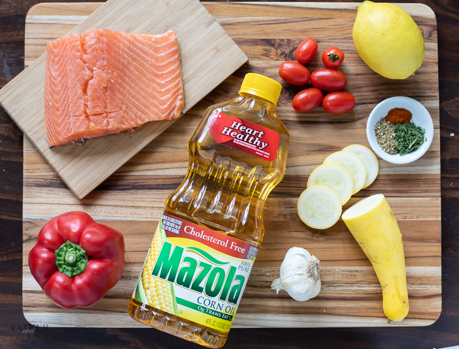 Mediterranean Salmon Foil Packet Ingredients
